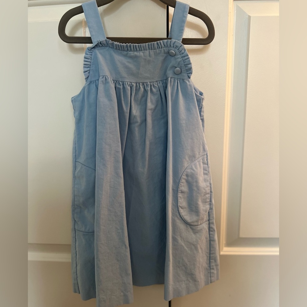 LITTLE ENGLISH blue cord jumper size 5 EUC
